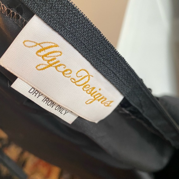 Vintage Alice Designs black strapless sequin dress w/ tiers sz 10 best fit SM - Picture 7 of 10